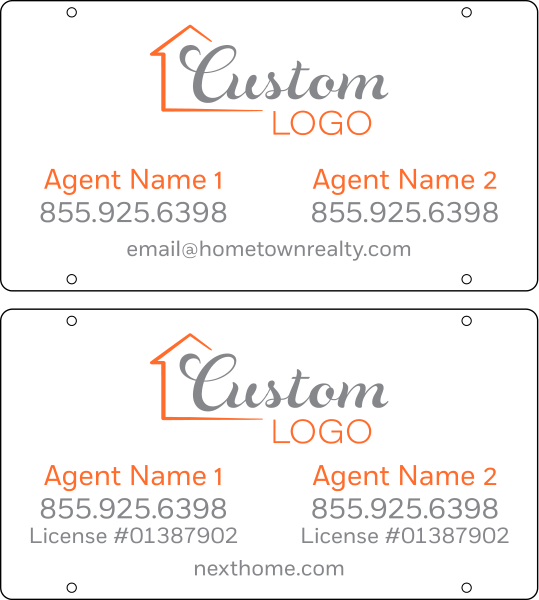 Agent Sign Rider, 12h x 22w, 3mm Aluminum Composite